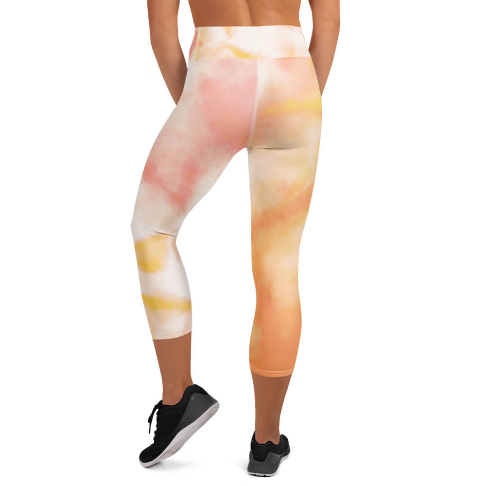 Sanfte Galopp Capri Leggings Rückansicht – High Waist Capri für Yoga & Reiten | famora-style