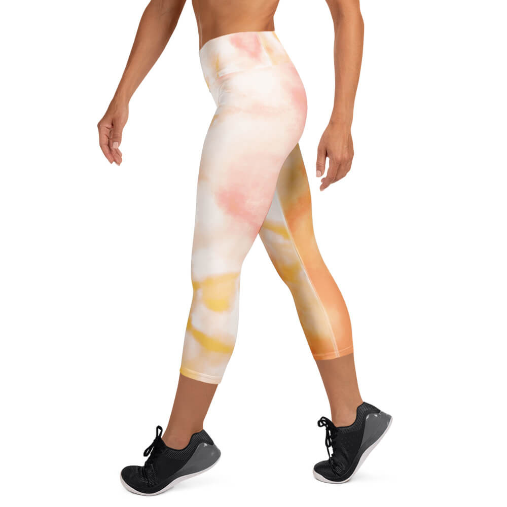Sanfte Galopp Capri Leggings Seitenansicht – nachhaltige Sportleggings für aktive Frauen 