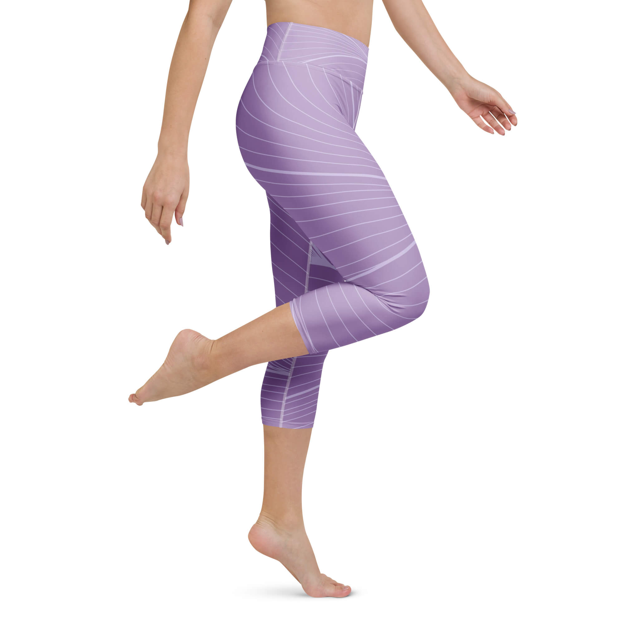 Freier Atem Capri Leggings Seitenansicht – nachhaltige Sportleggings für aktive Frauen 