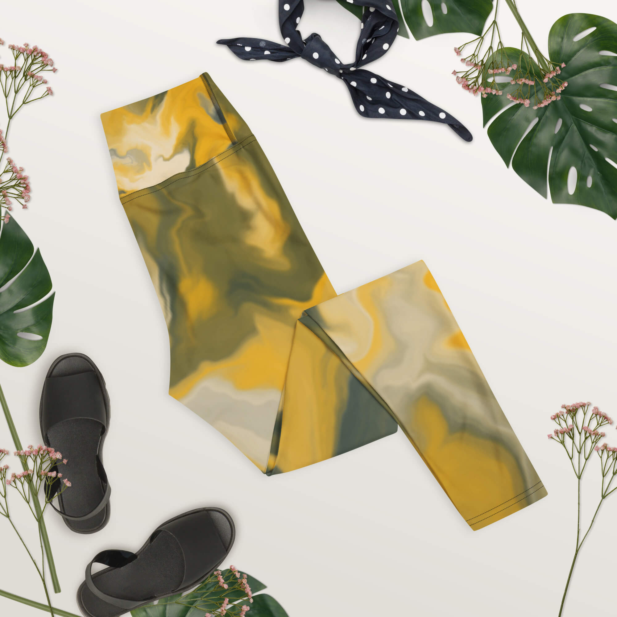 Pure Flow Yoga-Leggings – Rechte Seite – Nachhaltige Damen-Leggings für Yoga & Alltag