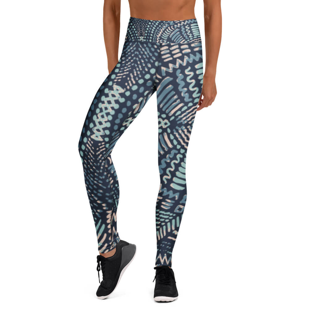 Inner Glow Yoga-Leggings – Seitenansicht – Elastische Yoga-Leggings aus Mikrofaser-Garn