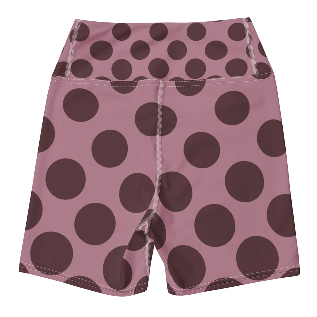 Mondkreis Yoga Shorts Rosegold Rückansicht – High-Waist mit Vier-Wege-Stretch | Famora-Stil