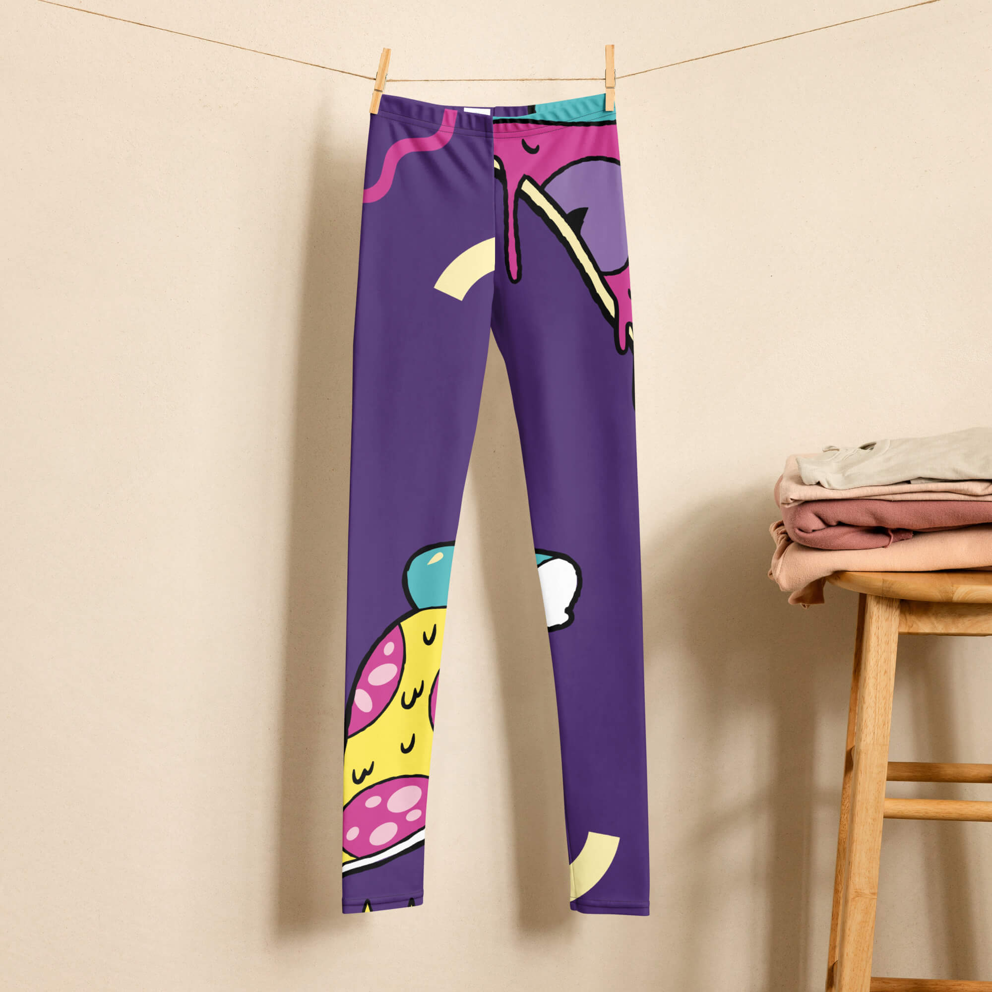 Leggings für Jugendliche – Allover Print Design – a