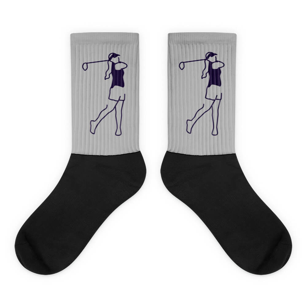 Bunte Socken flach liegend – Detailansicht des Farbdrucks