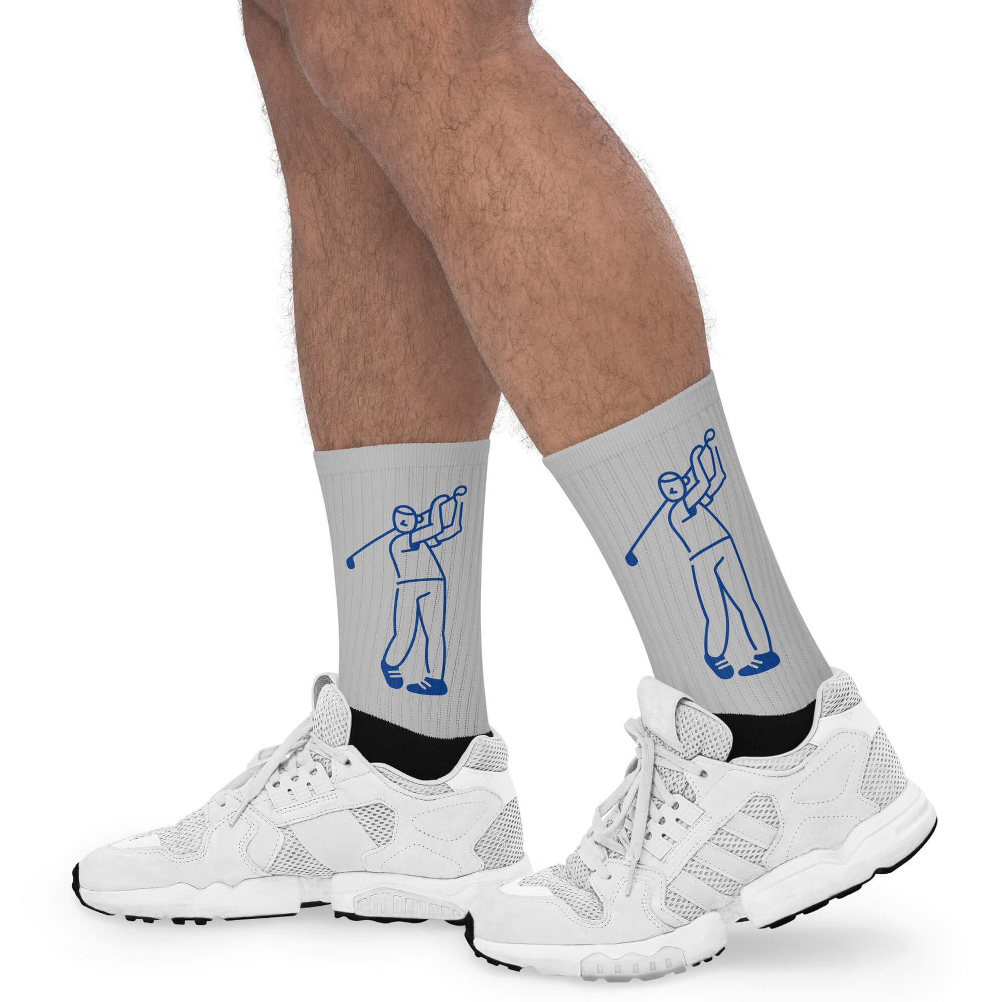 Atmungsaktive Socken mit gepolsterter Sohle – Linke Seite