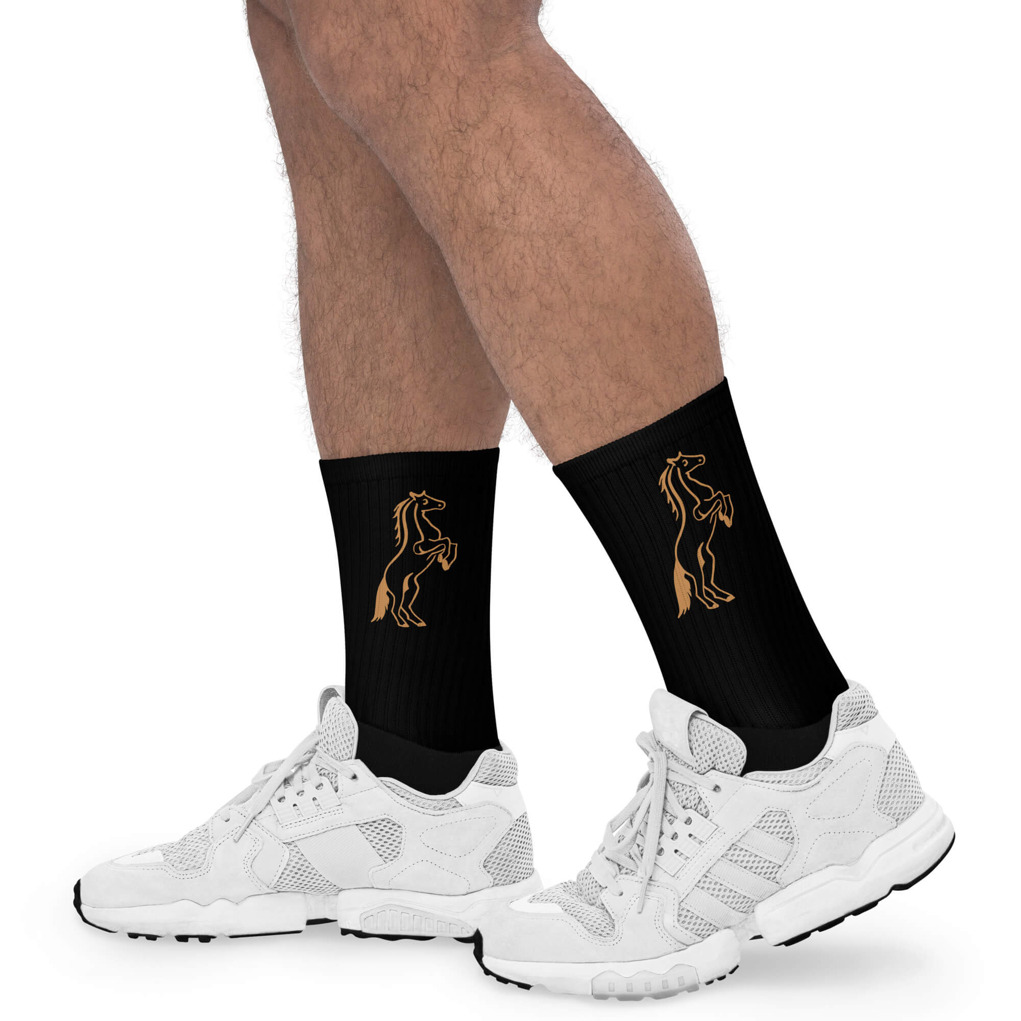 Stylische Unisex Sportsocken mit farbigem Print – Linke Socke 🧦 Premium Qualität für Sport und Alltag
