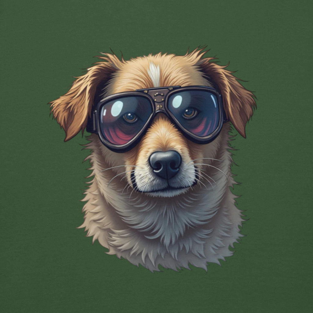 Unisex-Kapuzenpullover in Waldgrün - Vorderansicht