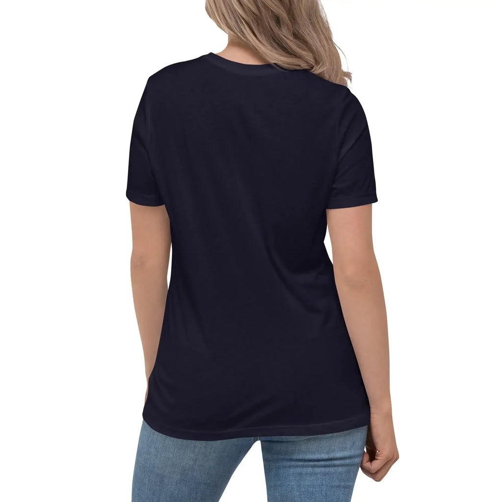 Damen T-Shirt Navy - Rückenansicht