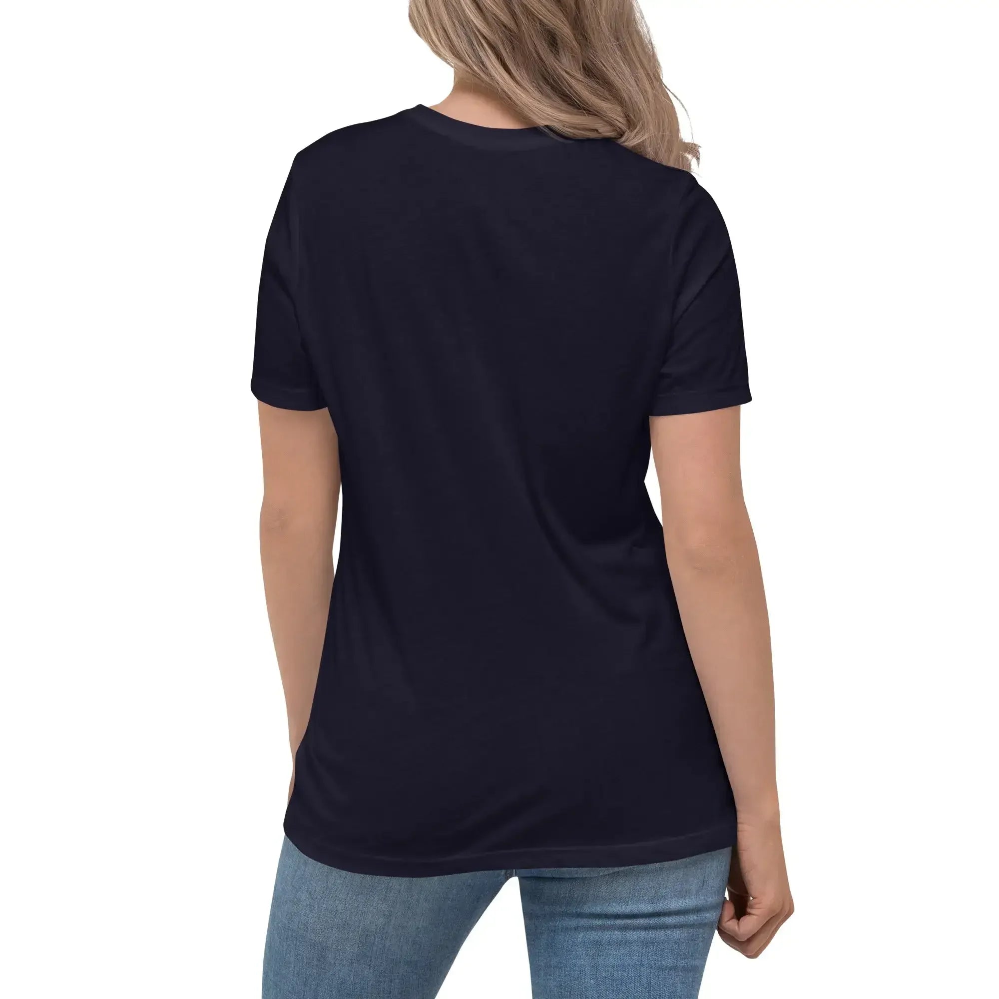 Damen T-Shirt Navy - Rückenansicht