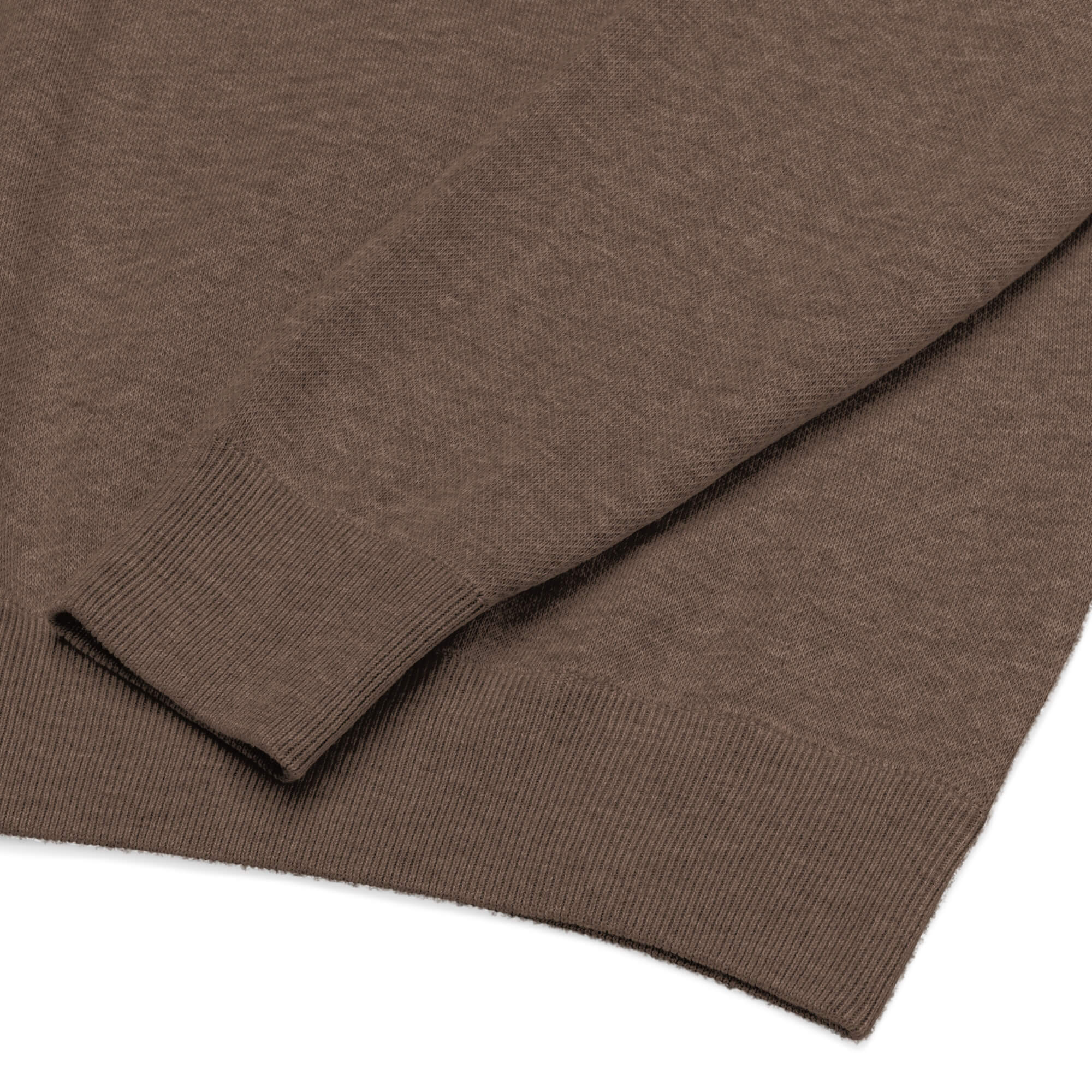 Lockerer Strickpullover mit Rundhalsausschnitt - Produktdetails und Materialstruktur 