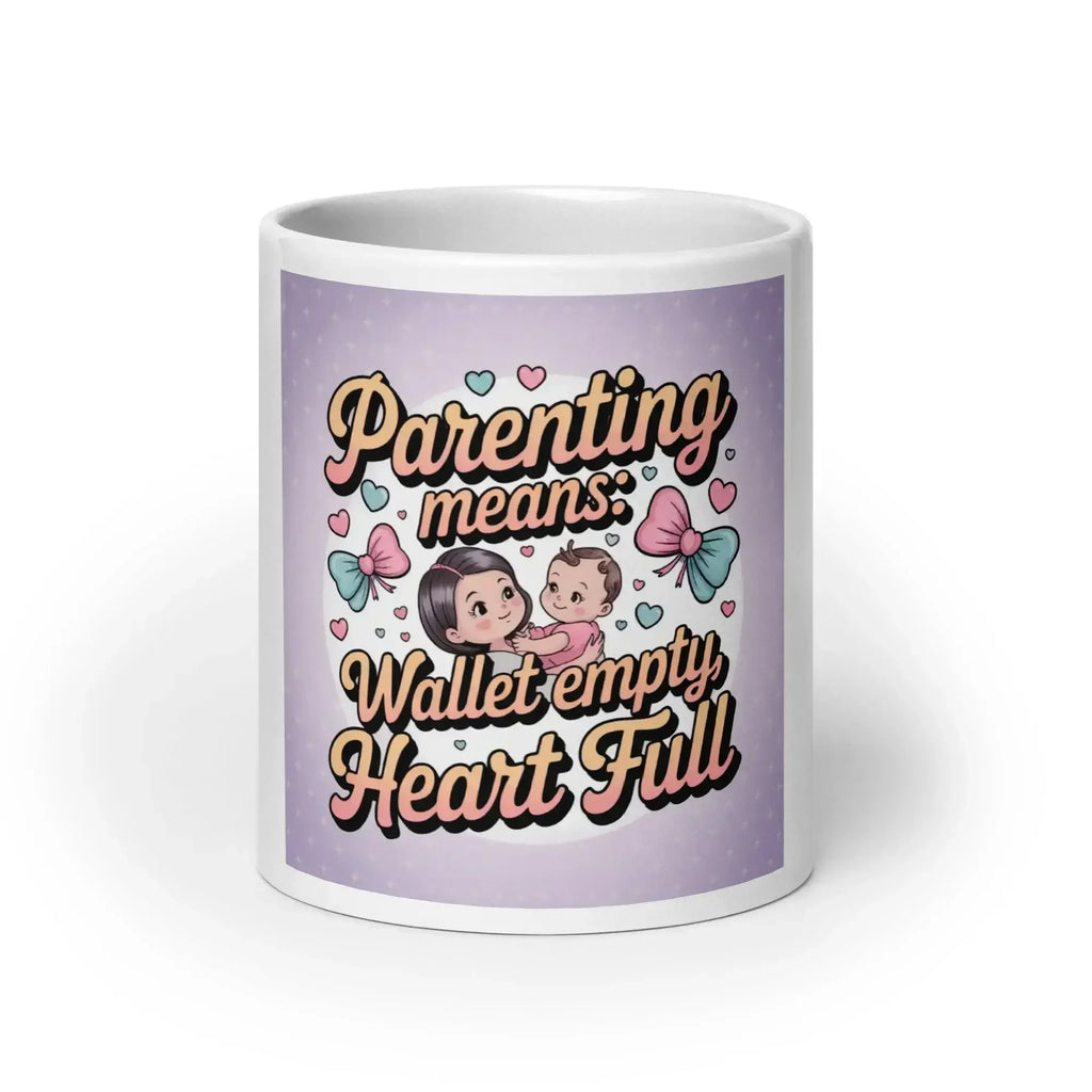 Weiße glänzende Tasse - Kaffeetasse - Keramik