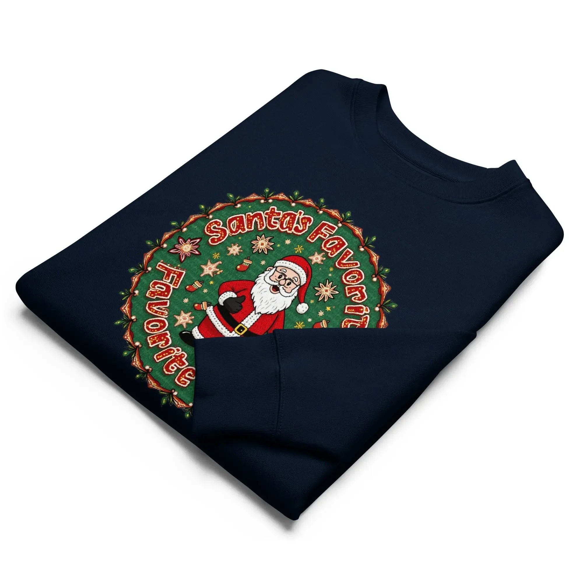 Unisex-Öko-Pullover French Navy Vorderansicht