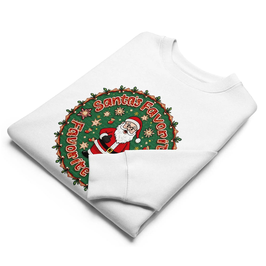 Unisex-Öko-Pullover Weiß Vorderansicht