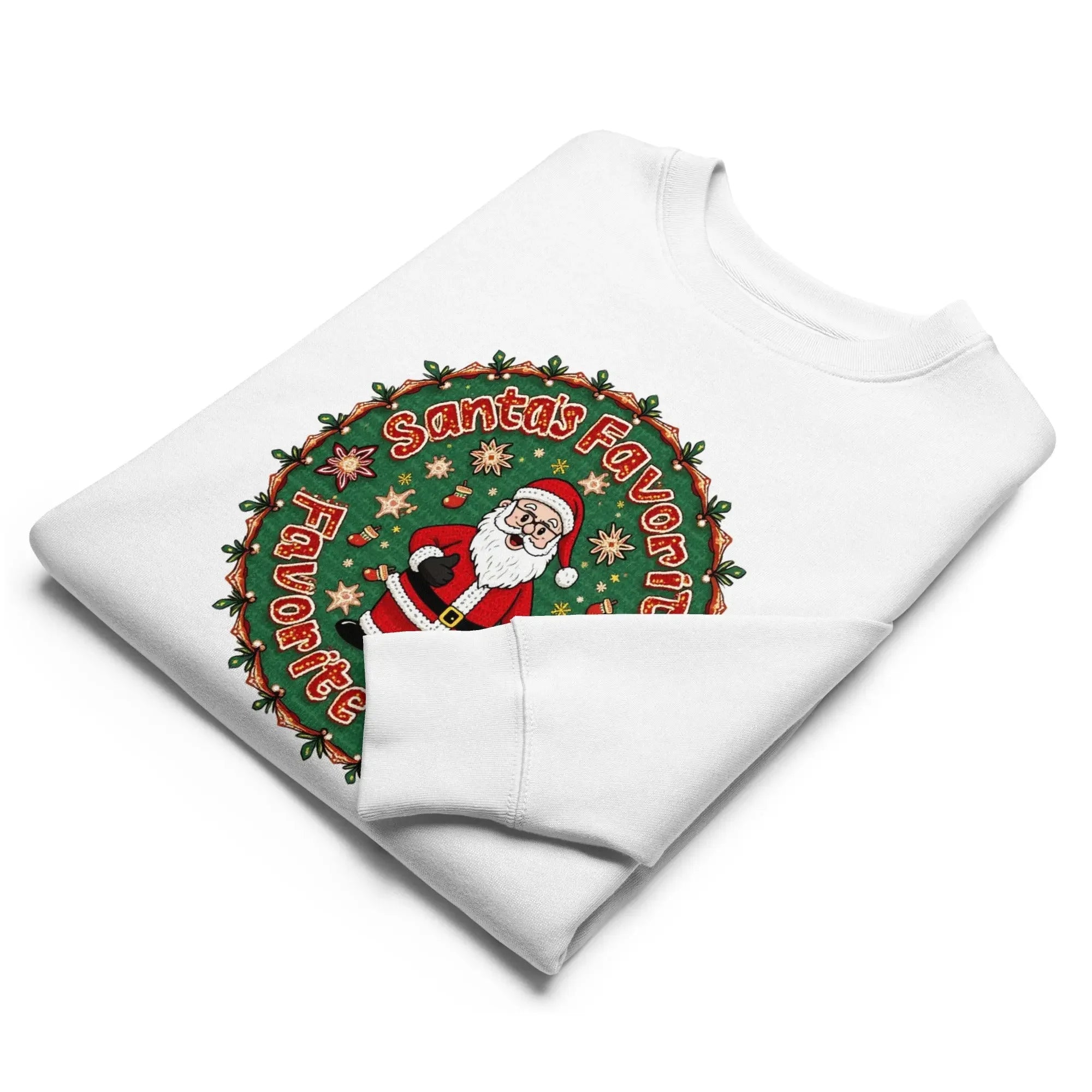 Unisex-Öko-Pullover Weiß Vorderansicht