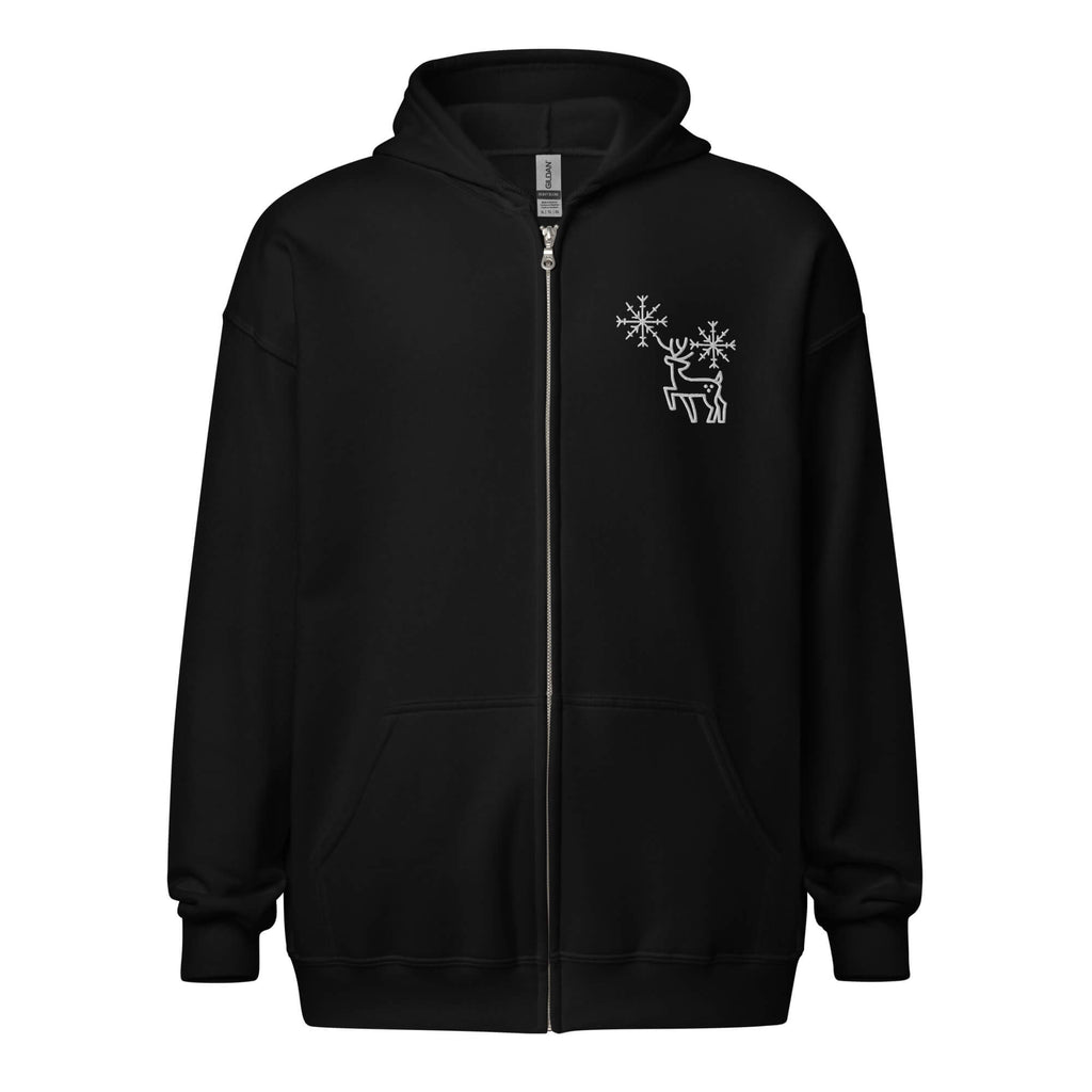 Cozy Zip Hoodie schwarz - Gemütlich und praktisch für jeden Tag