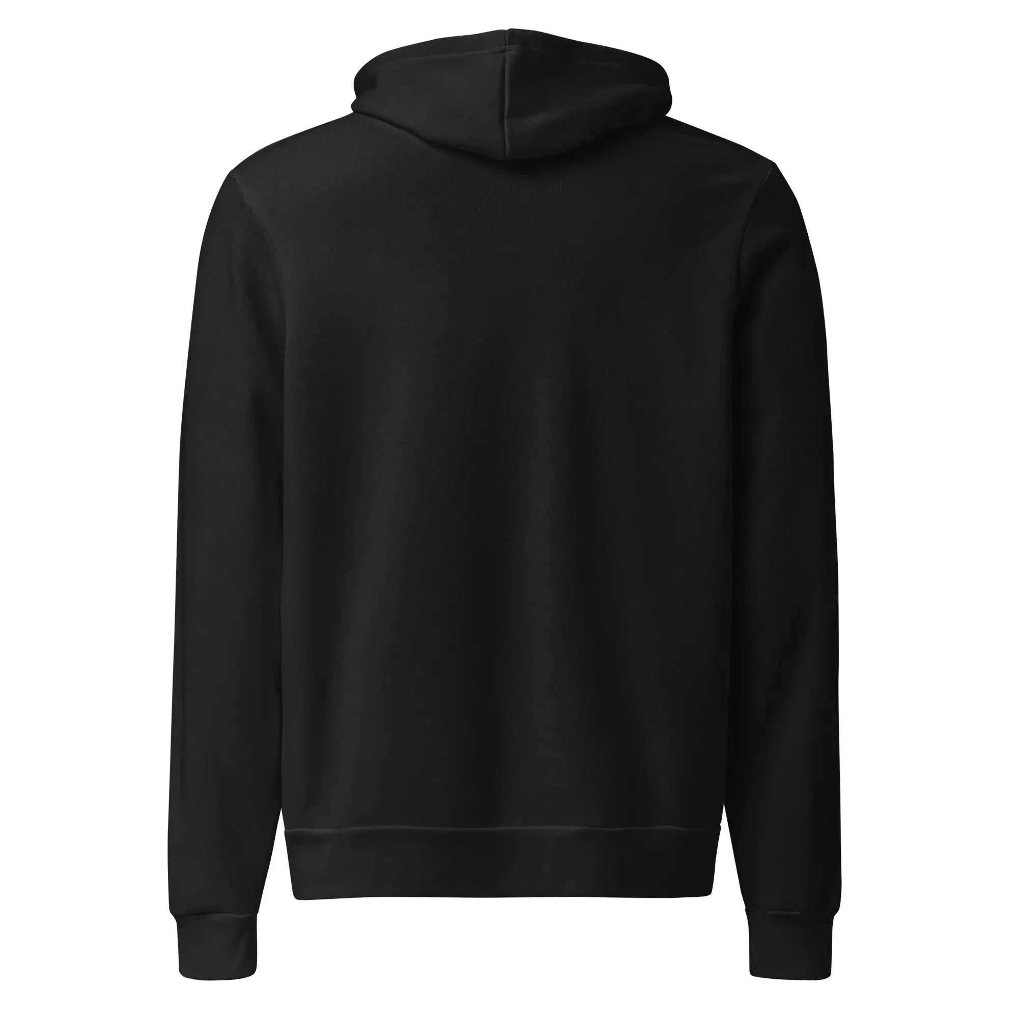 Unisex Premium Hoodie in Schwarz - Rückenansicht