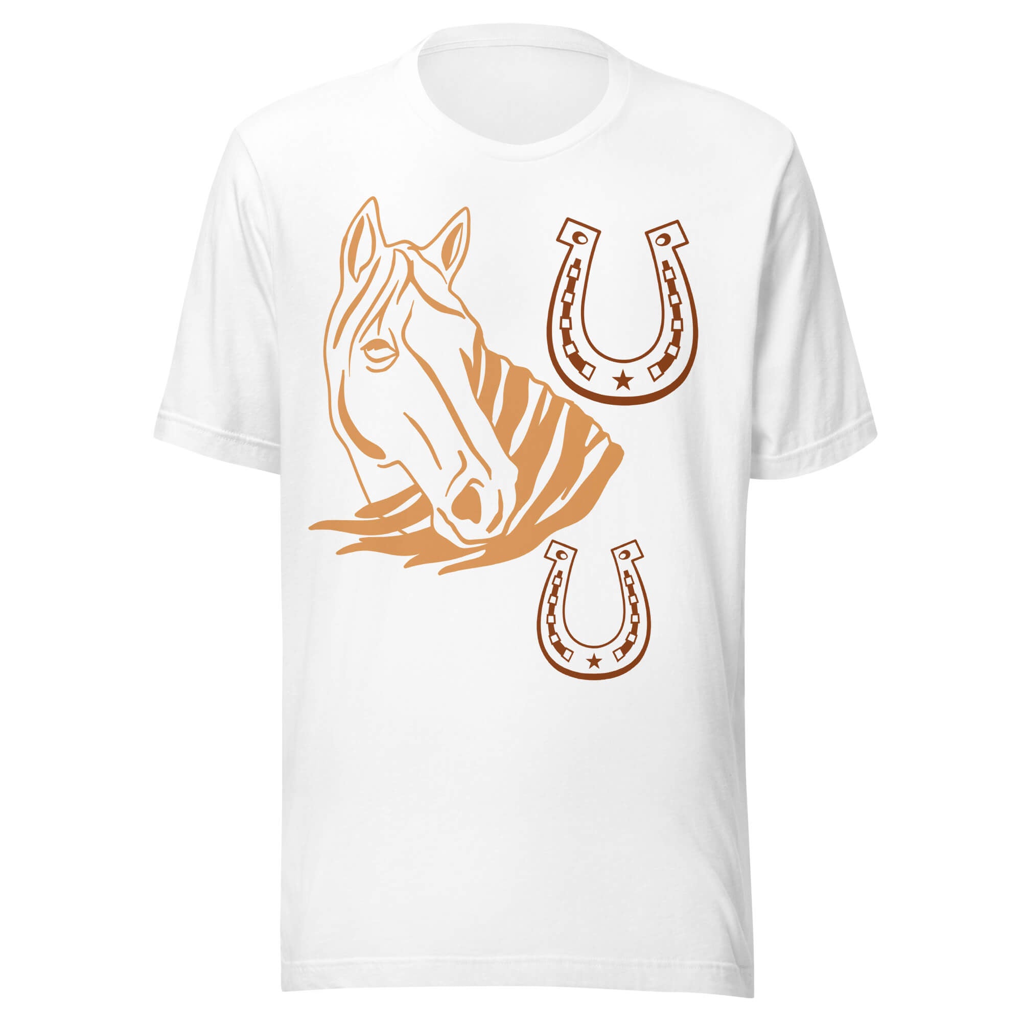 Weiches Unisex-T-Shirt in Weiß – Frontansicht
